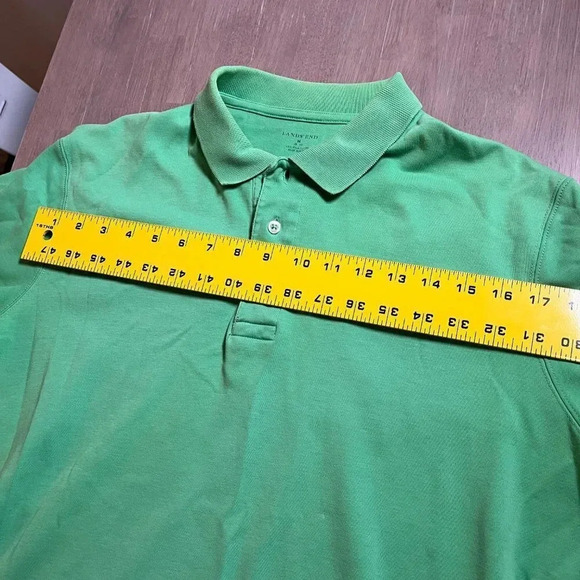 Men's Lands End polo in green size M - Picture 4 of 5